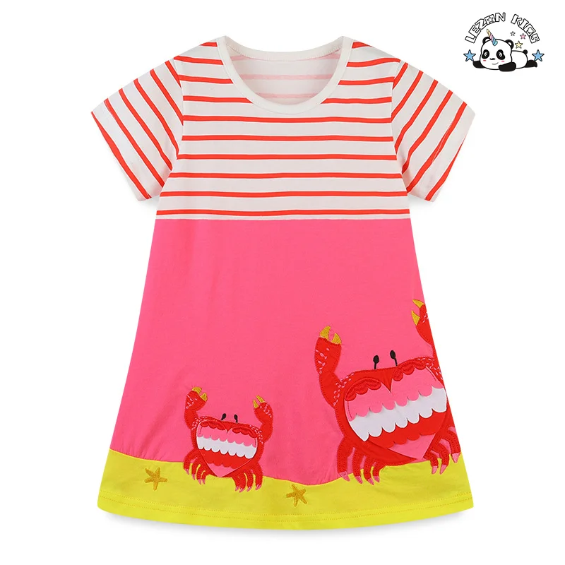 LEZONKIDS - Vestidos personalizados para meninas da fábrica ODM Elegantes vestidos florais de manga longa casuais para festas para 2-14 anos